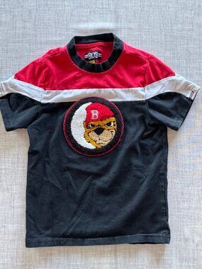 Black Keys BKYS T-Shirt 2T Chenille Bear Patch Black Red Quality Streetwear